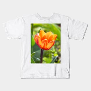 Orange Flower Kids T-Shirt